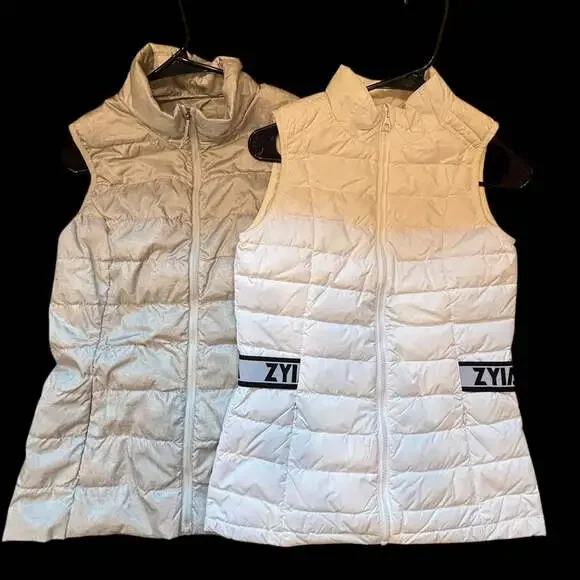 Eddie Bauer (S) & ZYIA Alpine down vest fitted (XS) BUNDLE - Picture 1 of 13